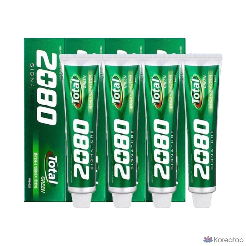 Зубная паста Dental Clinic 2080 Signature Total Green, Fresh Mint, 125 г, 4 шт.