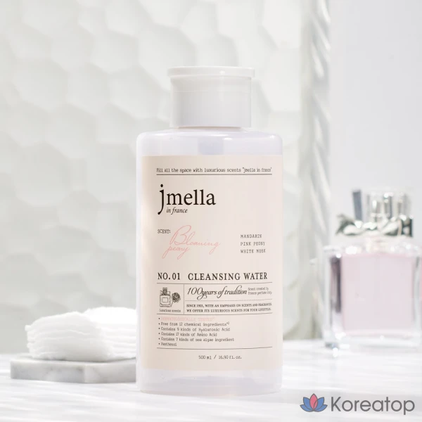 Очищающая вода «Цветущий пион», 500 мл, 1 комплект