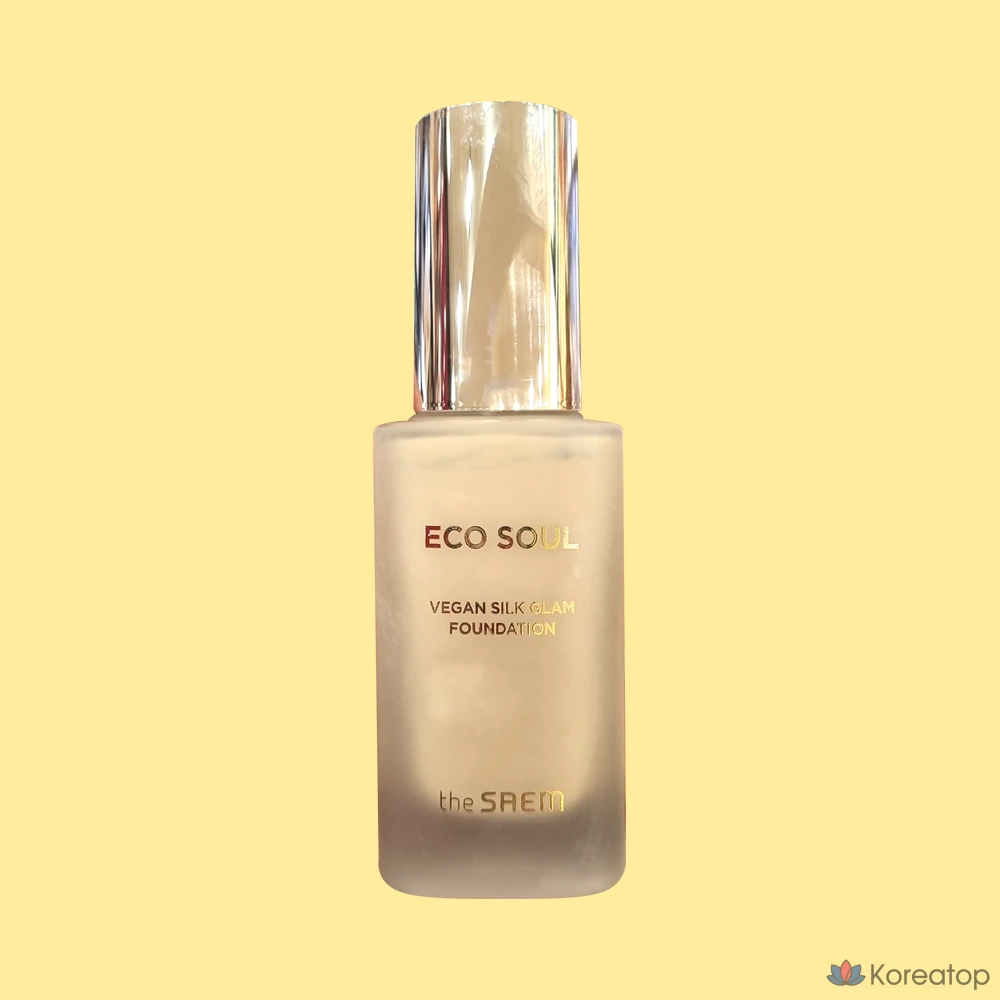 Тональный крем The Saem Eco Soul Vegan Silk Glam Foundation, оттенок 23 Natural Beige, 1 шт., фото 3