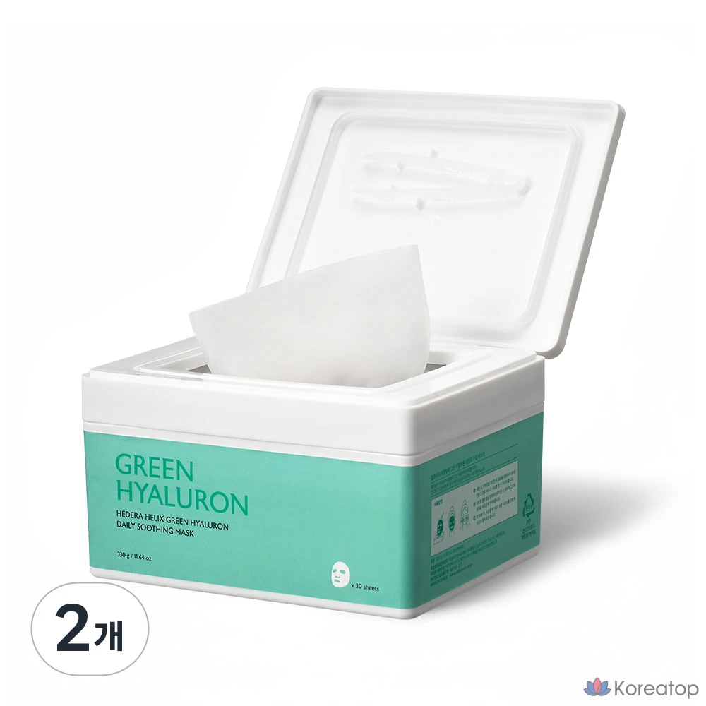 Успокаивающая маска для лица Milk Touch Western Pine Tree Green с гиалуроновой кислотой, 30 шт. (2 упаковки)