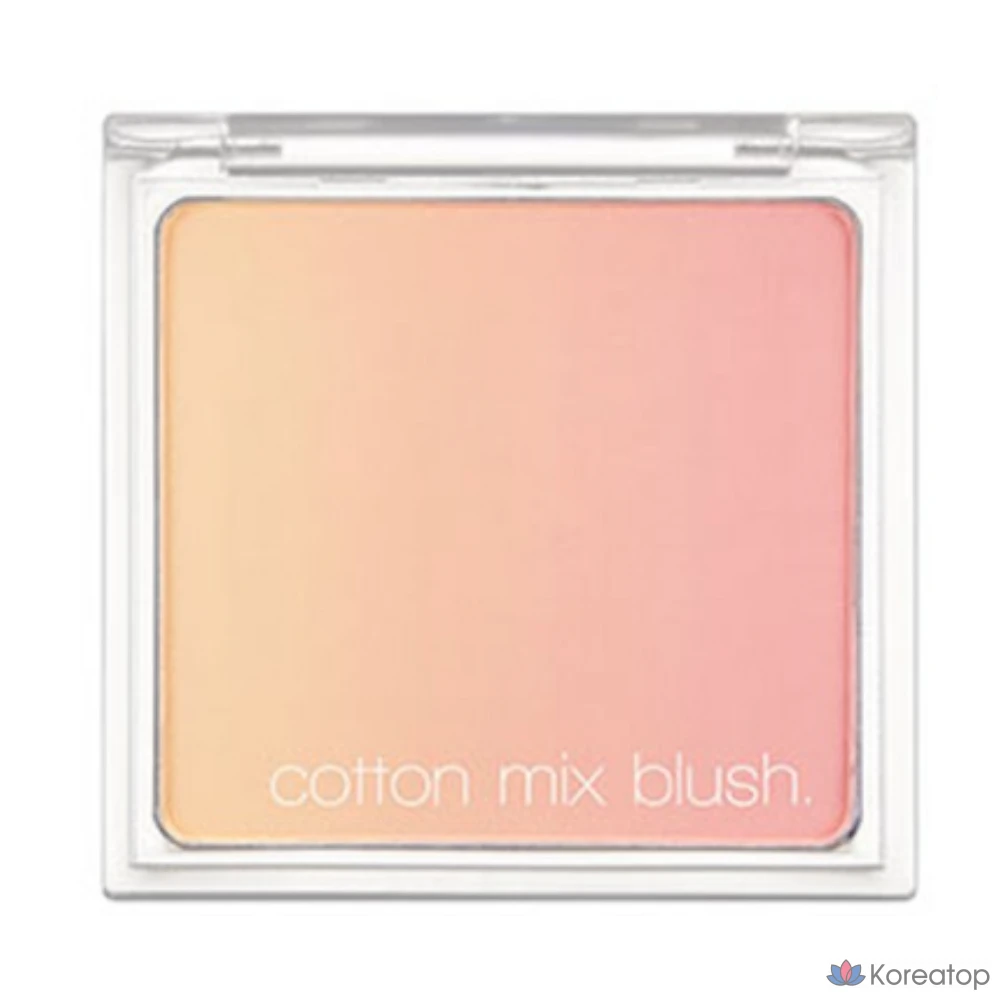 Румяна Missha Cotton Mix, 11 г, № 1, теплый/клубнично-банановый оттенок, 1 шт.