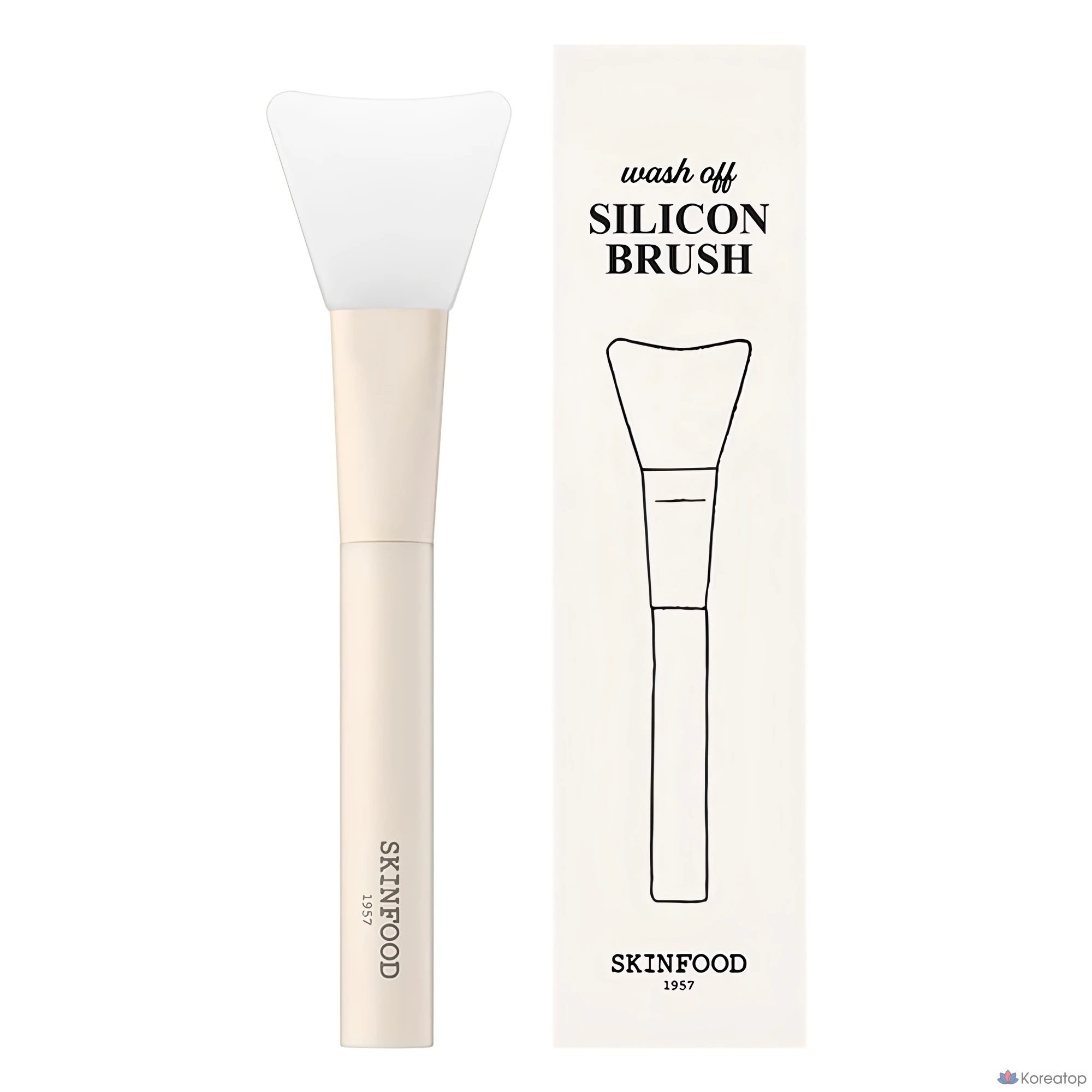 Силиконовая кисточка для смывания Skinfood, разные цвета, 1 шт.