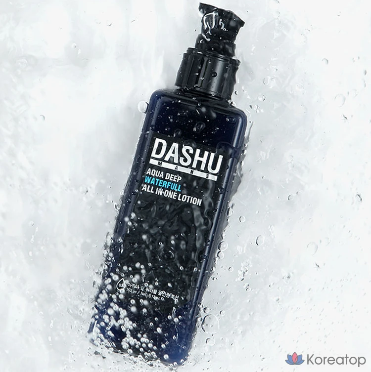 Набор для ухода DASHU Men's Aqua Deep Potent Toner + Waterful All-in-One Lotion Set, 4 шт., фото 5