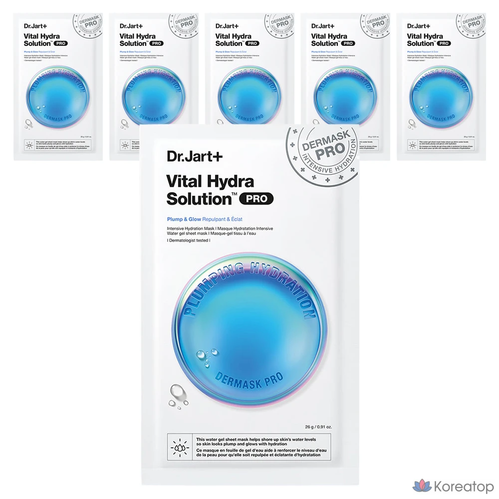 Тканевая маска для лица Dr. Jart+ Vital Hydra Solution Pro, 26 г, 6 шт.