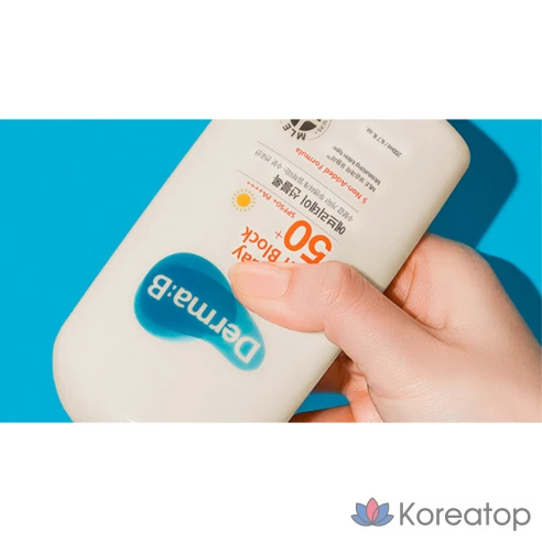Солнцезащитный лосьон для лица и тела Derma:B Sun Block SPF 50+, 200 мл