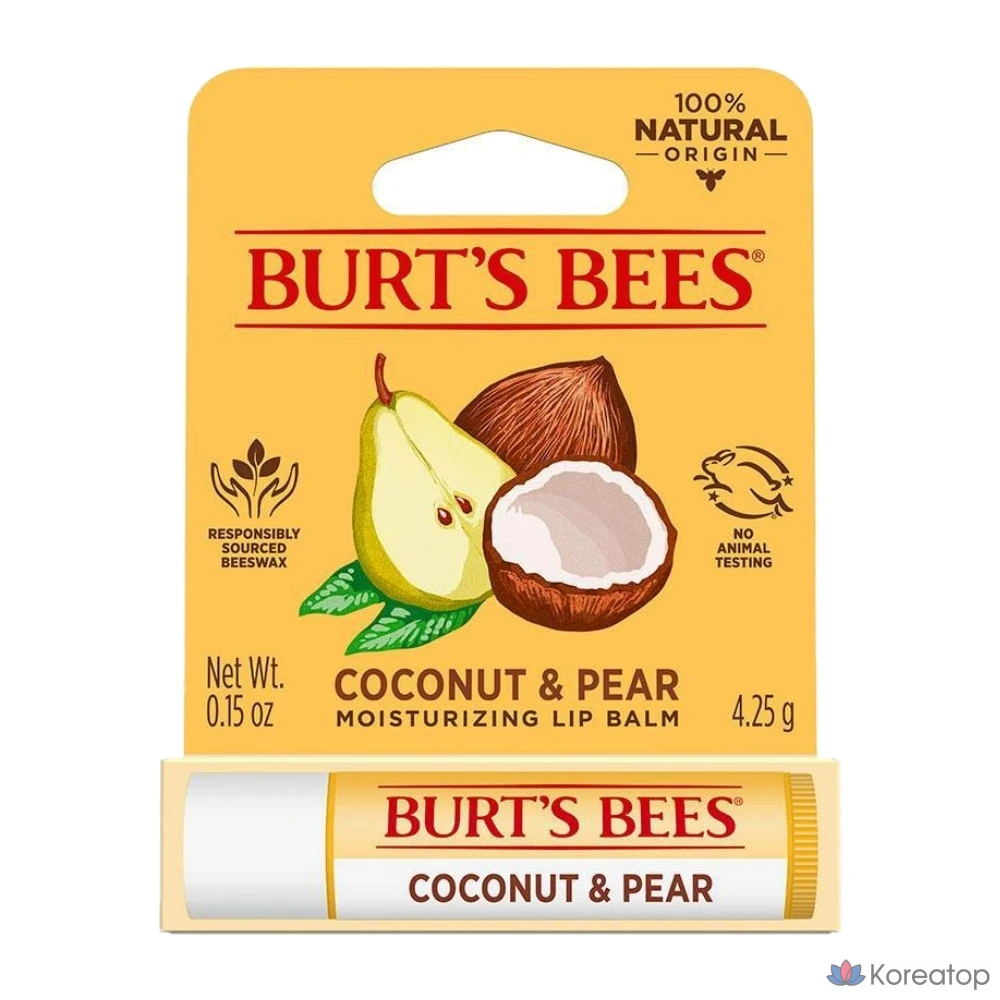 Бальзам для губ Burt's Bees «Кокос и груша», 4,25 г, 1 шт.
