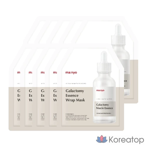 Маска для лица Manyo Factory Galactomy Essence Lab, набор масок Manyo Factory, 10 штук, 1 упаковка