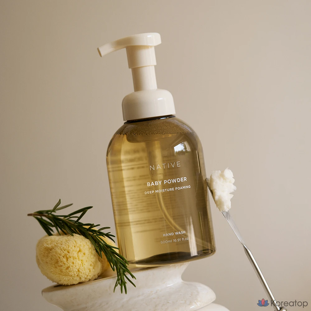 Пенящееся жидкое мыло для рук AVCA Native Deep Moisture с ароматом детской присыпки, 500 мл, 1 шт.