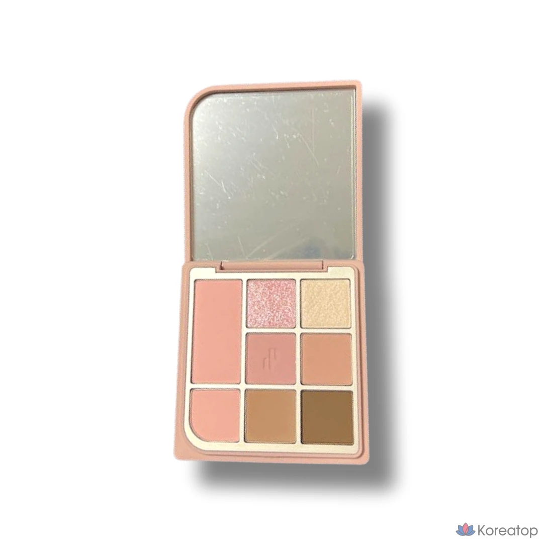 Палитра для век Heart Percent Dot On Mood Eye Palette 8 Pan, оттенок 08 Neutral Muse Facet, 1 шт.