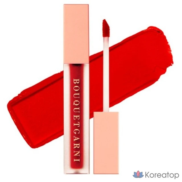 Тинт для губ Bouquet Garni Blossom Velvet Lip Tint, 02 RED VIBE, 1 шт.
