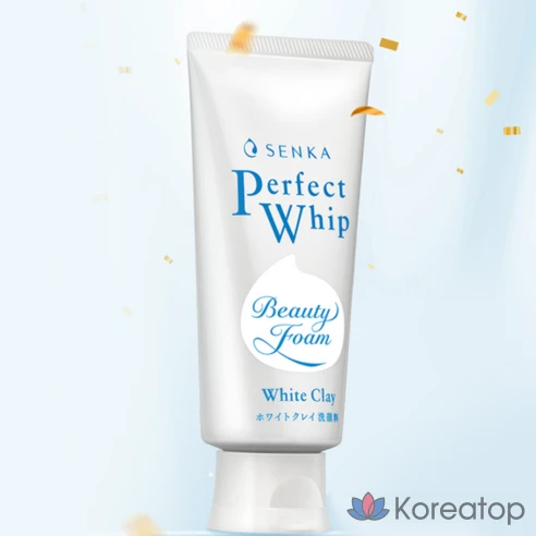 Очищающая пенка для умывания с белой глиной Senka Perfect Whip, 120 г, 2 шт