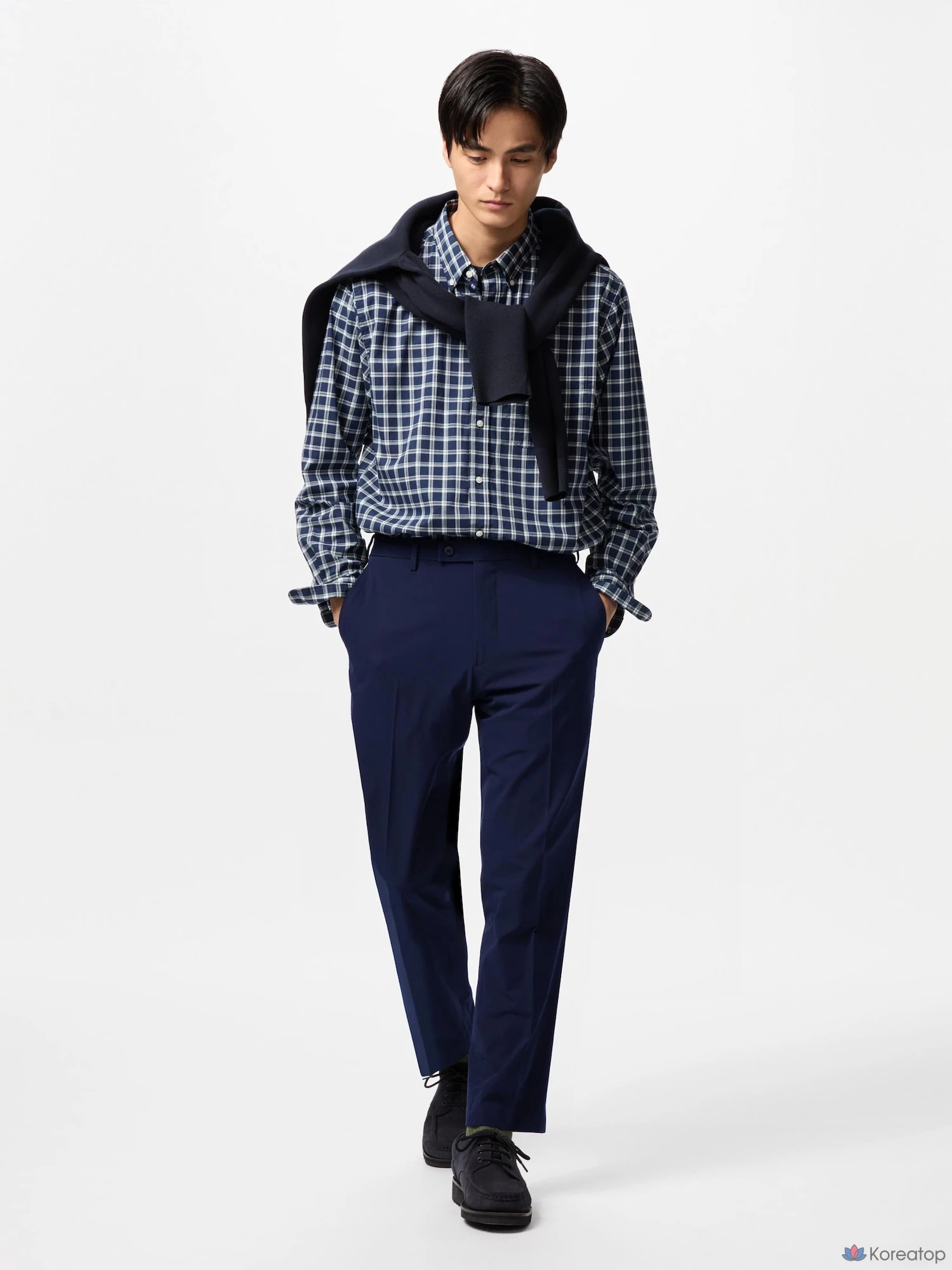 Брюки Uniqlo Wide Leg Pants 2-Way Stretch Cotton-Like
