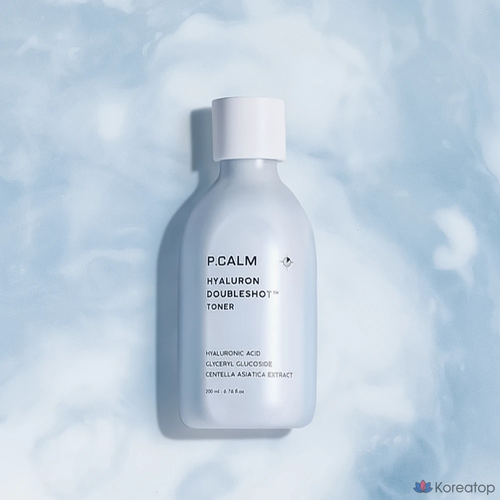 Тоник для лица P.CALM Hyaluronic Double Shot, 1 шт., 200 мл
