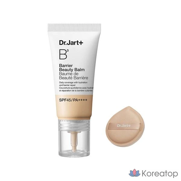 Dr. Jart+ The Makeup Barrier Beauty Balm SPF45PA++++ (+Puff), 01 Light, 30 мл, 1 шт.