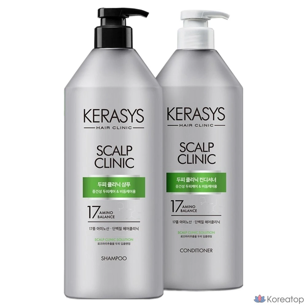 Протеиновый шампунь KeraSys Scalp Clinic, 980 мл, 1 шт., фото 4