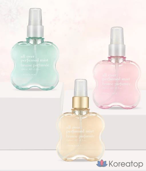 Парфюмерный спрей для лица The Face Shop All Over Perfume Mist 02 Baby Musk, 120 мл, 1 шт.