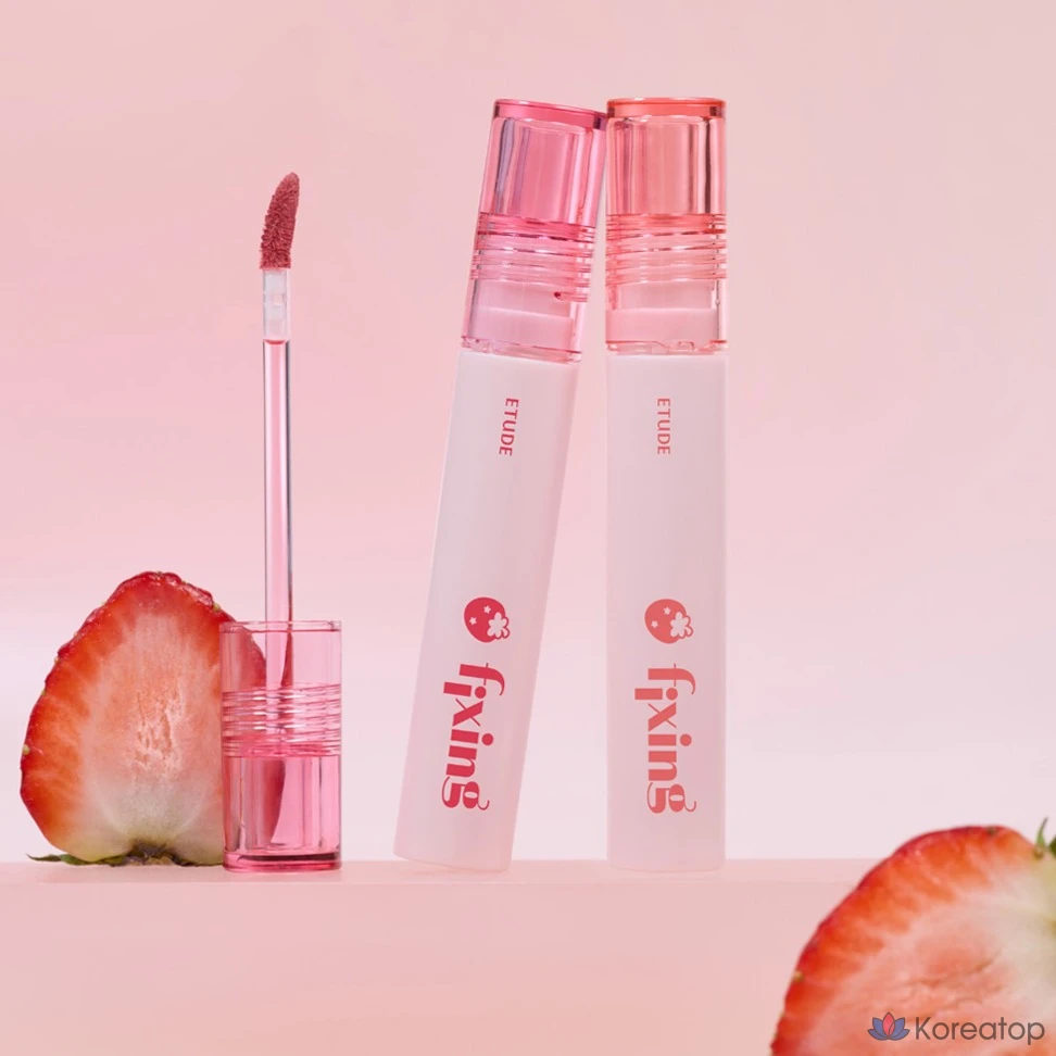 Тинт для губ Etude House Fixing Tint, оттенок 22 Strawberry Two Bite, 4 г, 1 шт.
