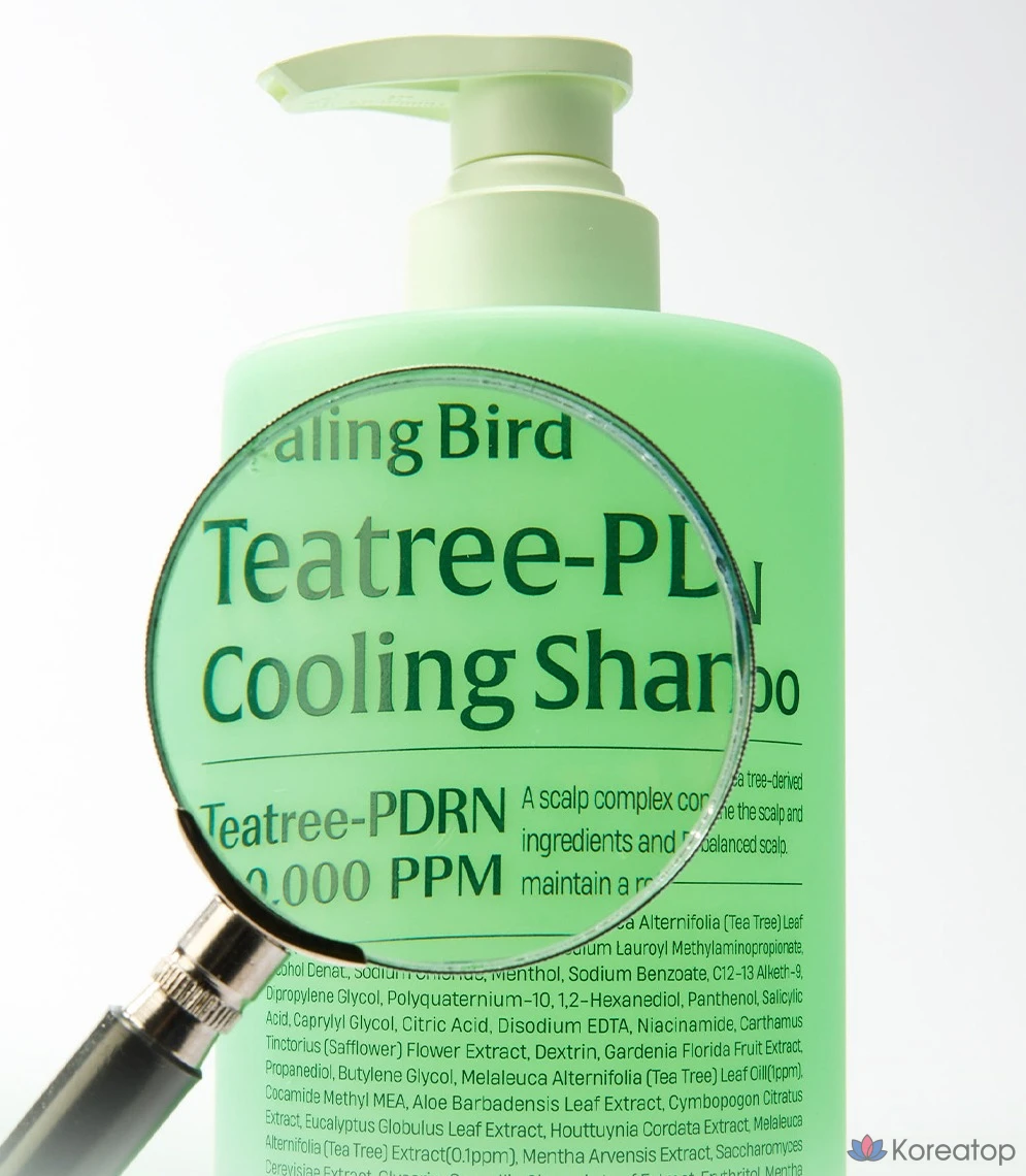 Шампунь Healing Bird Tea Tree PDRN Cooling, 1 л, 1 шт., фото 5