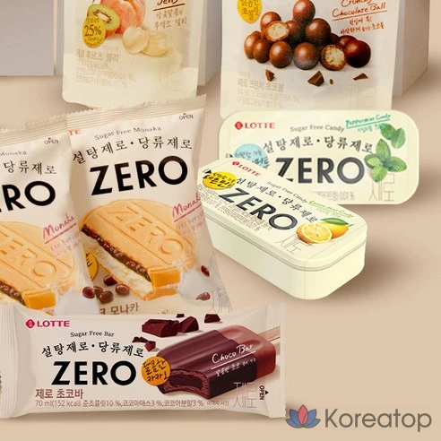 Конфеты Lotte Zero со вкусом лимона и мяты