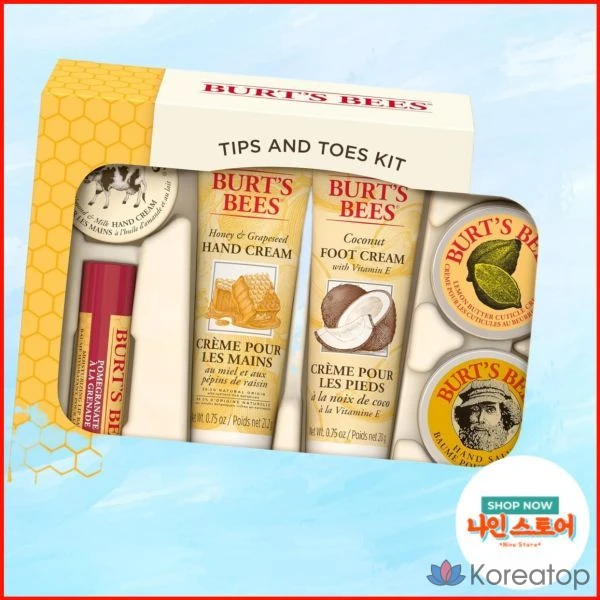 Burt's Bees: 6 средств по уходу за кожей, бальзам для губ с гранатом, крем для рук с миндальным молоком и медом, кокосовое средство для ног, бальзам для кутикулы с лимонным маслом.