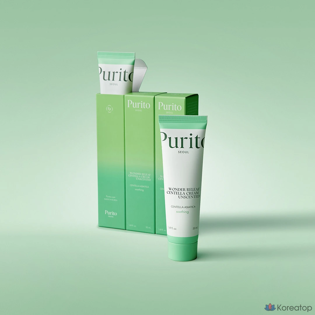 Крем Purito Seoul Wonder Relief с экстрактом центеллы, без запаха, 1 шт., 50 мл