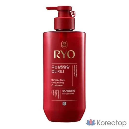 Кондиционер Ryo Hambit Extreme Damage &amp; Nourishing для волос, склонных к выпадению, с цветочно-пудровым ароматом, 480 мл, 1 шт.