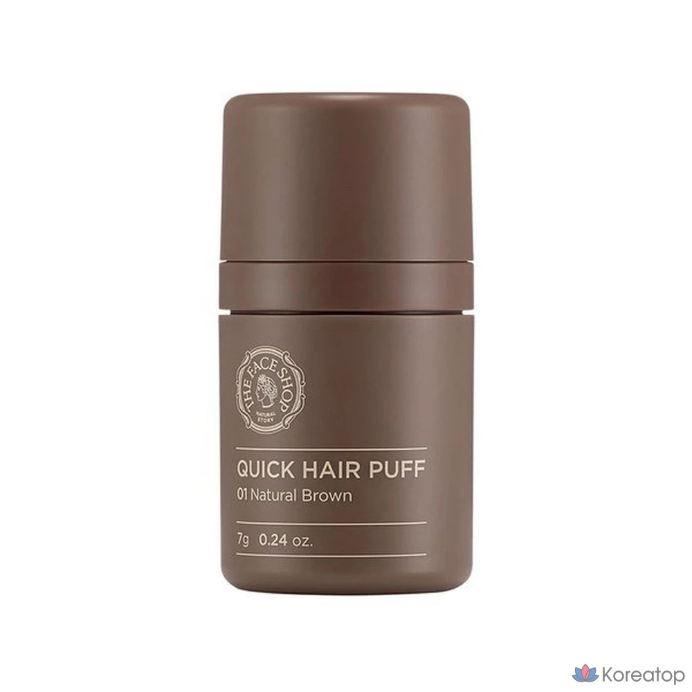 Пудра для волос The Face Shop Quick Hair Puff, оттенок 01 Natural Brown, 1 шт.