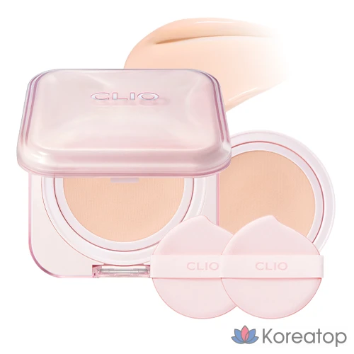 Набор тональных кремов Clio Kill Cover Mesh Glow Essential Cushion Set, Основной продукт + сменный блок, 2 спонжа, 21C, нижнее белье, 1 шт.