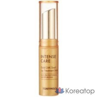 Бальзам для губ Tony Moly Intense Care Gold 24K Snail Lip Treatment Stick, 3.5g, 1 шт.