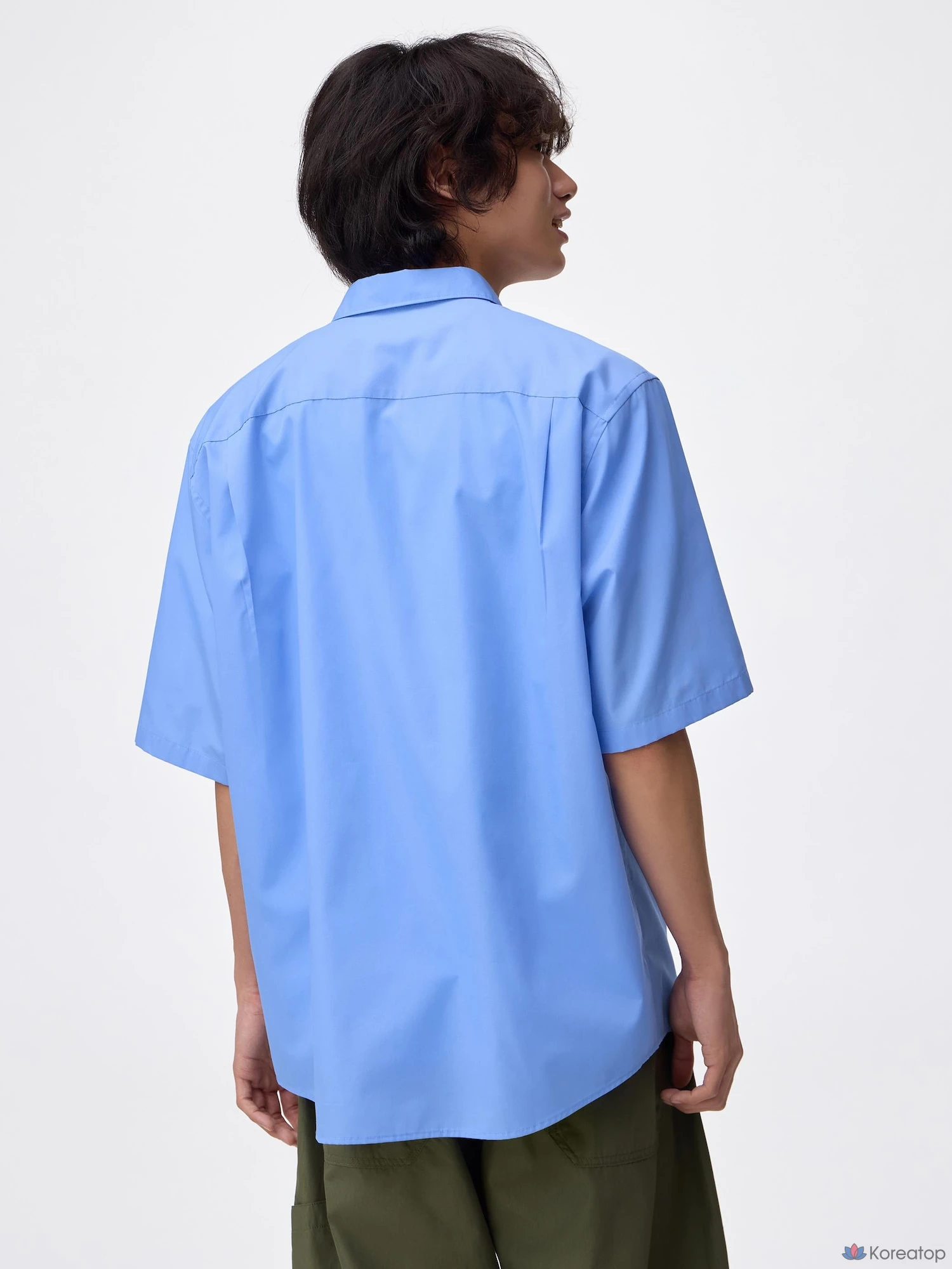 Рубашка Uniqlo Easy Care Broadcloth, короткий рукав