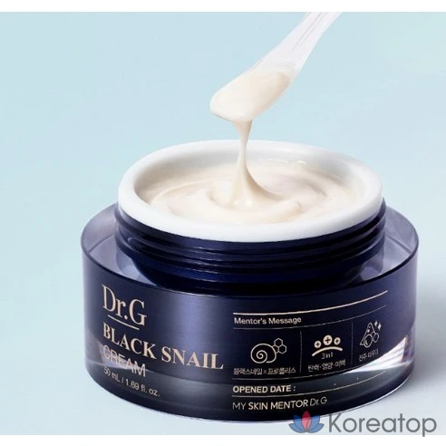 Dr. G Black Snail Prestige Тонер + Эмульсия + Ампула + Крем 50 мл + Набор из 4-х пакетов для покупок
