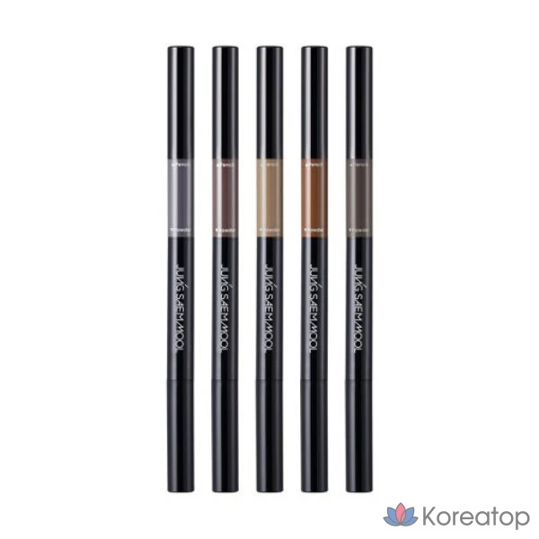 Карандаш для бровей Jungsaemmool Artist Brow Shader, оттенок Amber Brown, 0.18 г + 0.5 г, 1 шт.