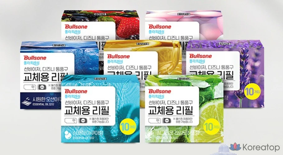 Освежитель воздуха автомобильный Bullsone Pola Fresh Sun Visor Refill, аромат Honey Lemon, 10 шт.