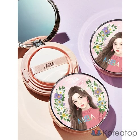 Тональный крем с двойной воздушной подушкой Miba King Ion Calcium Bio Cushion SPF50+ Сезон 2, 25 г, 21
