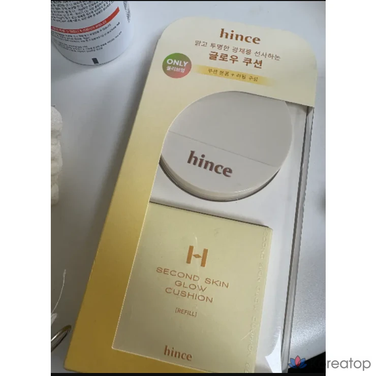 HINS SECOND SKIN GLOW Cushion (основной продукт + сменный блок), 1 шт., 23 оттенка.