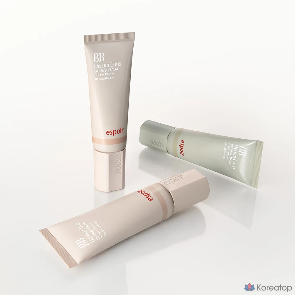 Бальзам Espoir Derma Cover Blemish Balm SPF50+ PA++++, оттенок 10 Ash Ivory, 40 г, 1 шт.
