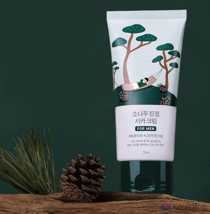 Успокаивающий крем Round Lab For Men Pine Tree Cica Cream, 75 мл, 1 шт.