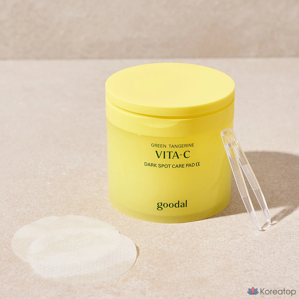 Пэды Goodal Green Tangerine Vita C Dark Spot Care Pad Alpha, 160 мл, 70 шт., фото 5
