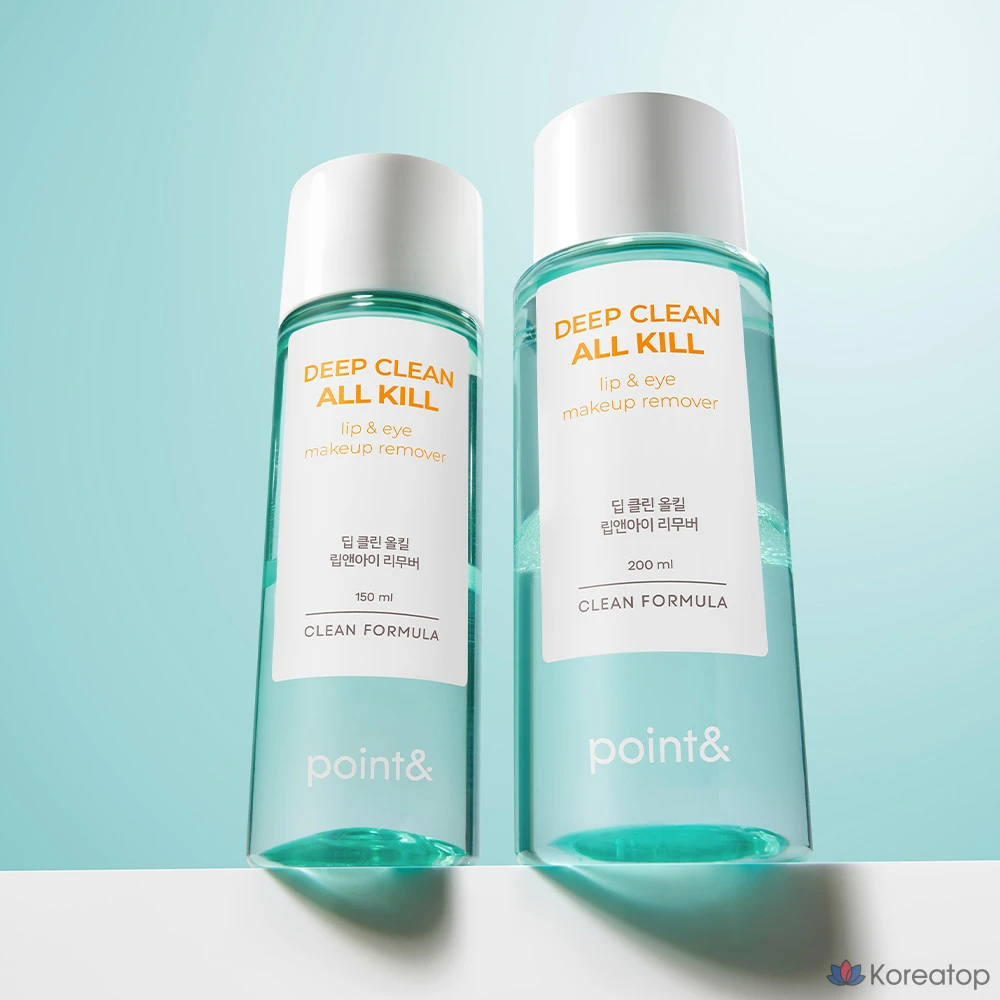 Средство для снятия макияжа с губ и глаз Point&amp; Deep Clean All-Kill, 150 мл, 1 шт.