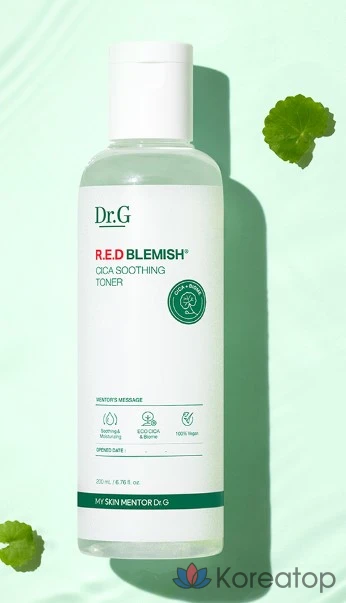 Набор для ухода Dr. G Red Blemish Cica Toner + Lotion 2-piece Set, 200 мл + 150 мл, 1 шт.