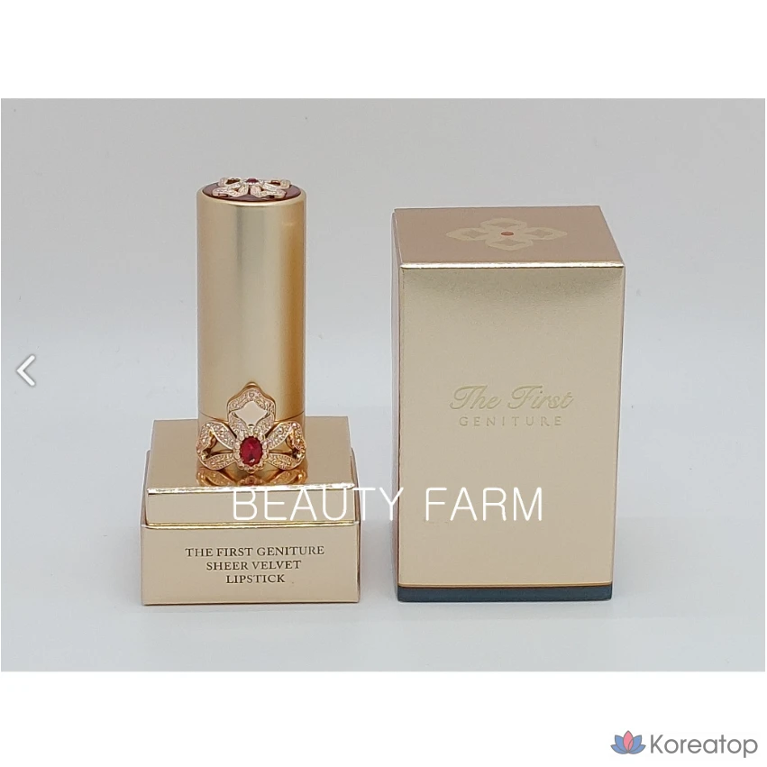 Помада The First Genature Sheer Velvet Lipstick, 3,8 г, 1 шт.