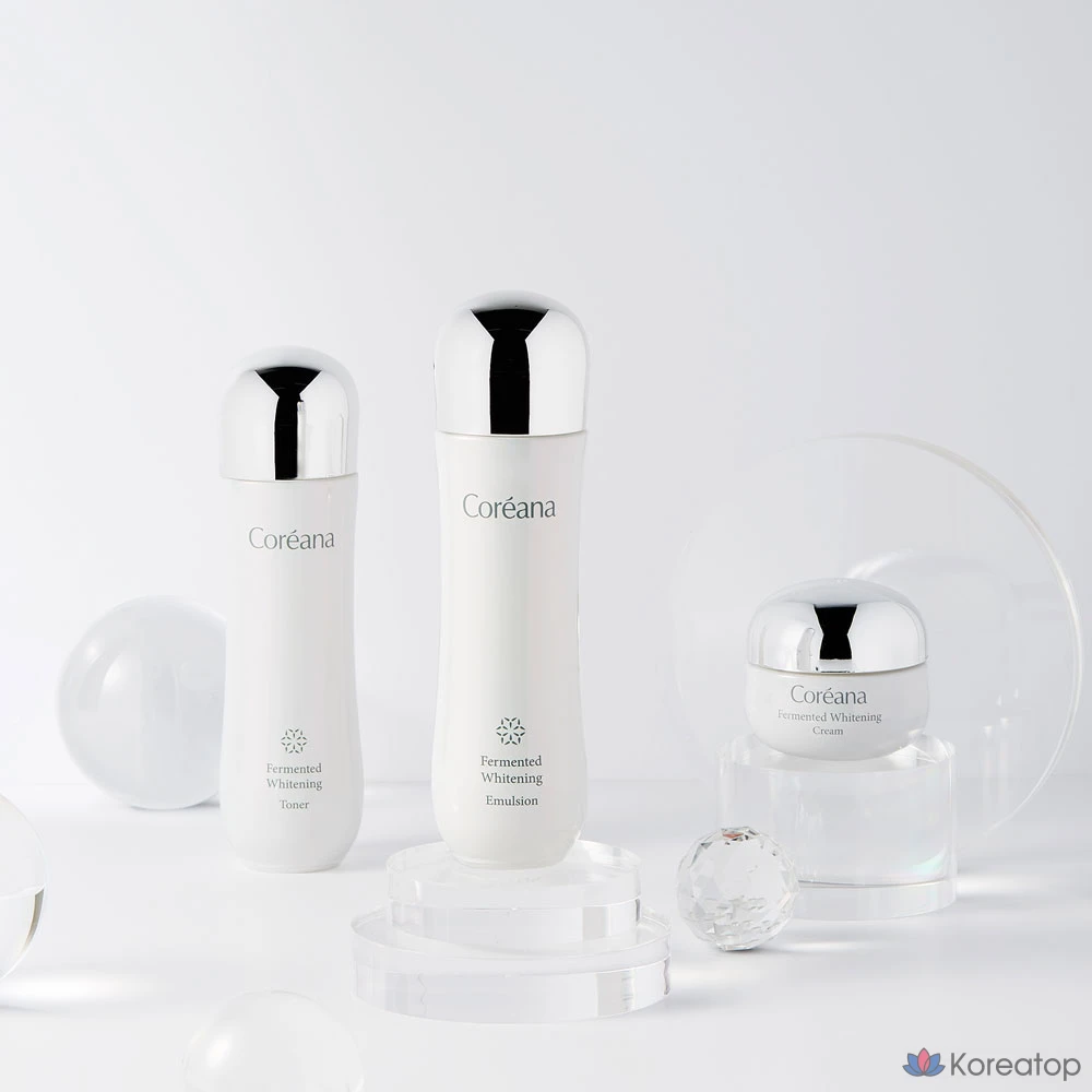 Набор для ухода Coreana Fermentation Whitening 3-piece Set, 1 шт.