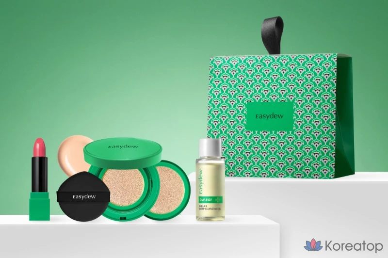 Easydew Gimi Cushion, 1 комплект: помада + кушон + очищающее масло