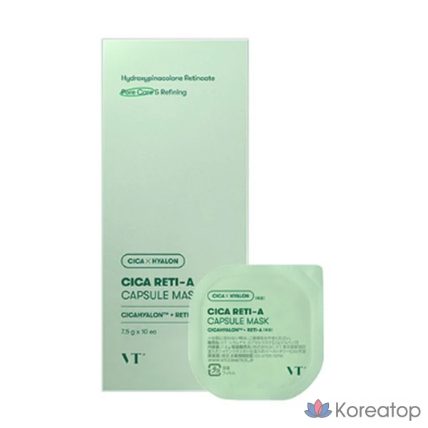 Капсульная маска VT Cica Reti-A, 4 шт., 10 шт.