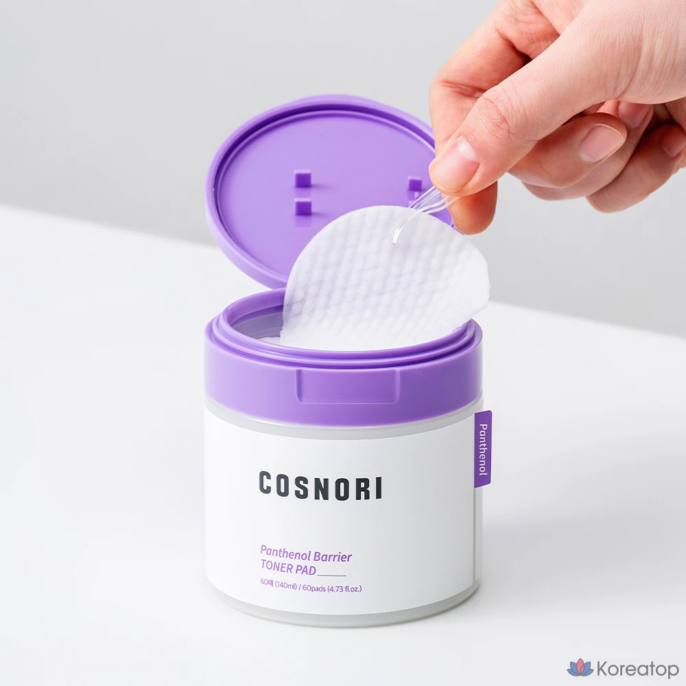 Тоник-подушечки Cosnori Panthenol Barrier Toner Pad, 140 мл, 60 листов, 1 шт.