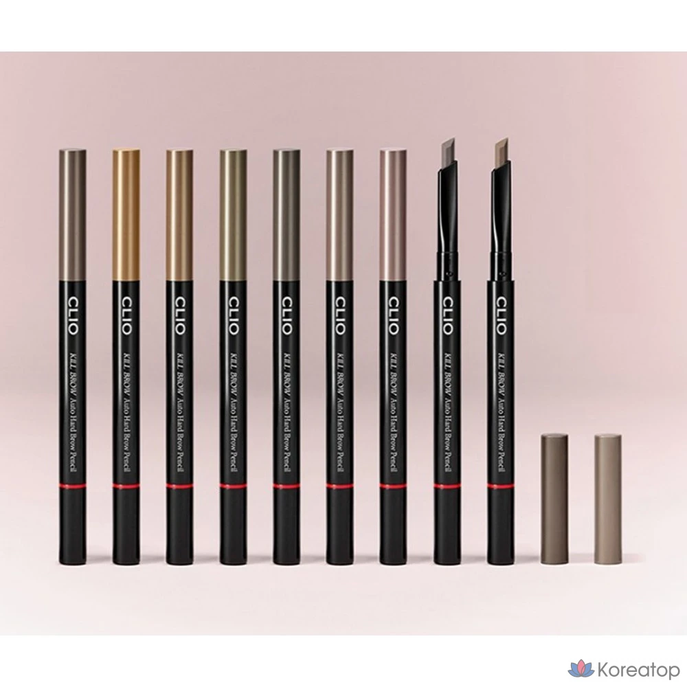 Карандаш для бровей Clio Kill Brow Auto Hard Brow Pencil, оттенок 06 Toffee Gray, 0.31 г, 1 шт., фото 5