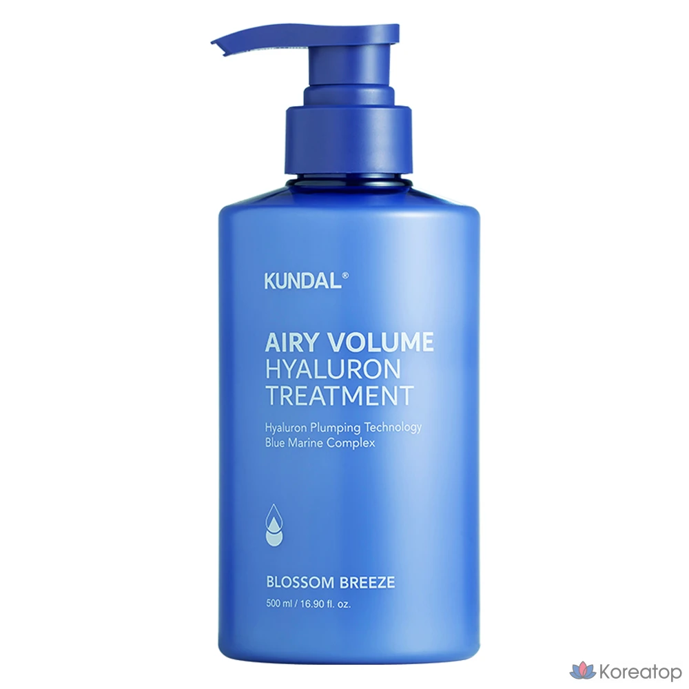 Kundal Hyaluronic Airy Volume Treatment Blossom Breeze, 1 шт., 500 мл
