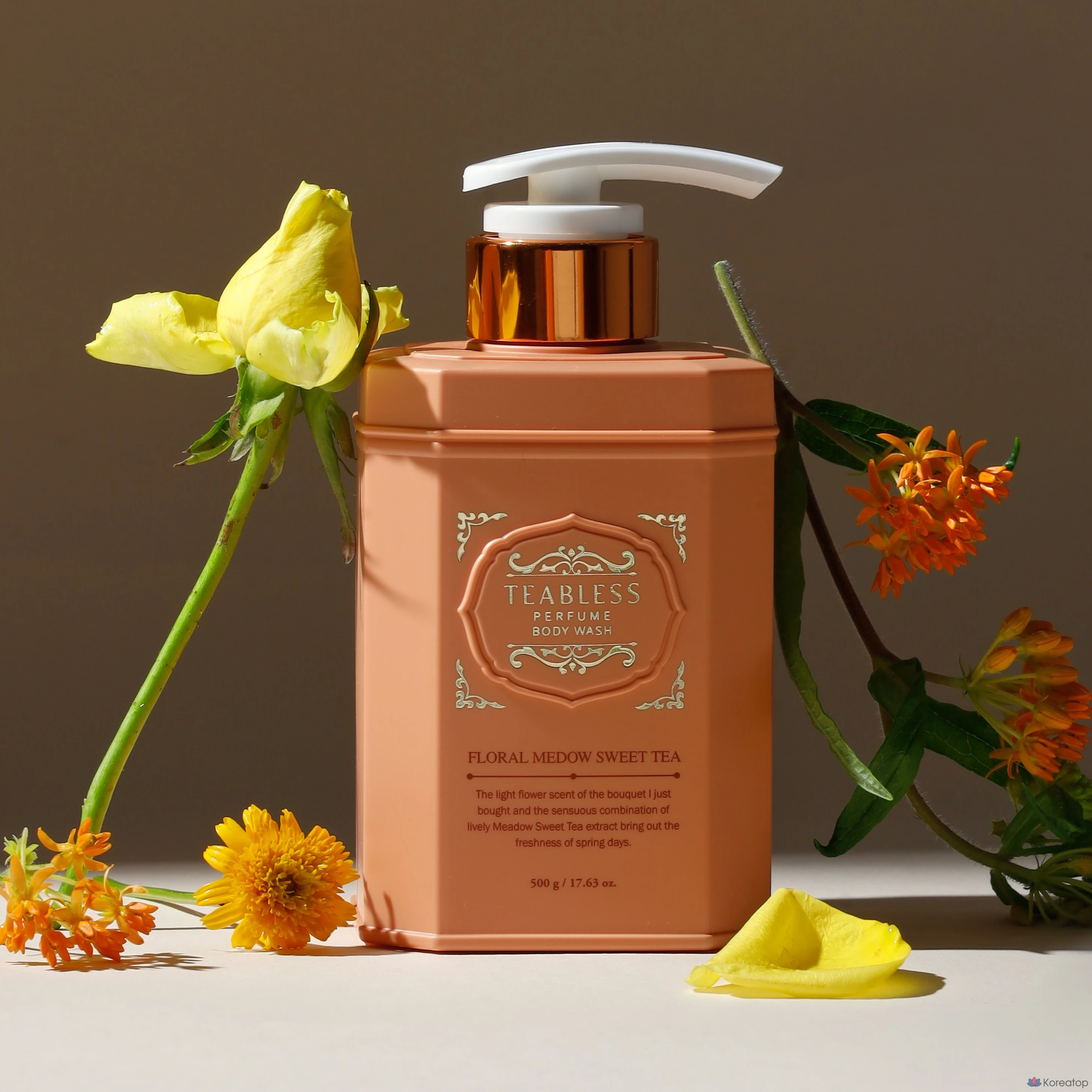 Гель для душа T-Bless с ароматом сладкого чая и цветочными нотками, 500 г, 1 упаковка.