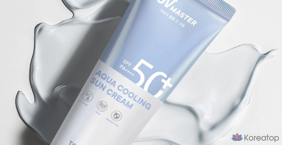 Солнцезащитный крем Tony Moly UV Master Aqua Cooling Sun Cream SPF50+ PA++++, 1 шт., 150 мл, фото 5