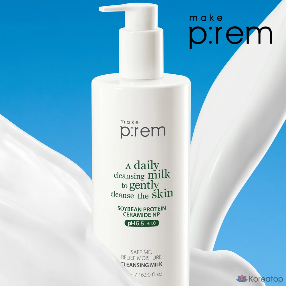 Молочко для умывания MAKE P:REM Safe Me Relief Moisture Cleansing Milk, 200 мл, 1 шт.